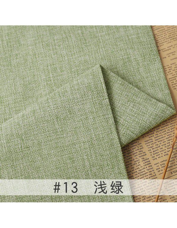 Cotton and linen tablecloth plain color thickened linen sofa fabric color coarse linen fabric old coarse canvas DIY manufacturer