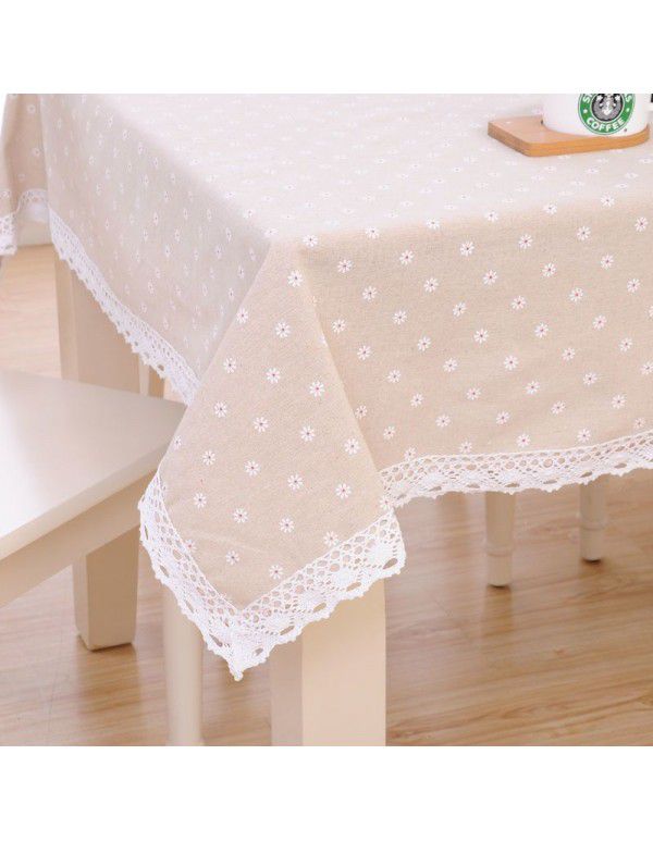 Xinjiang Style Table Cloth Exotic Table Cloth Retro American Ethnic Style Cotton Linen Bar Room Tea Table Student