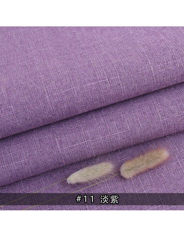 Cotton and linen tablecloth plain color thickened linen sofa fabric color coarse linen fabric old coarse canvas DIY manufacturer