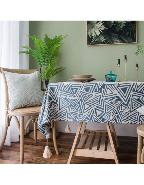 Waterproof rectangular tea table tablecloth Oil proof and hot proof tablecloth Oval table tablecloth Japanese tablecloth