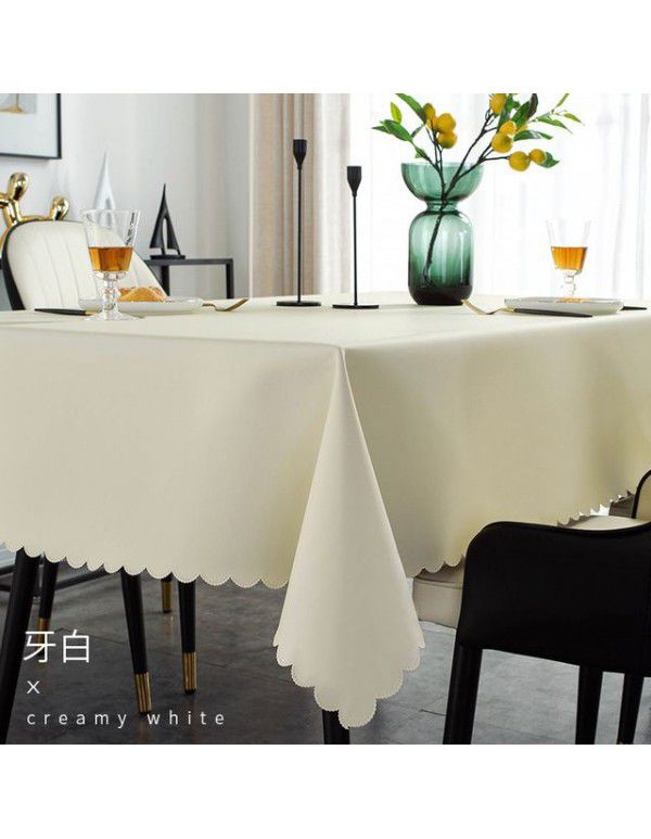 Table cloth waterproof, oil proof, hot proof, wash free table cloth rectangular tea table cloth feels light and luxurious table cloth