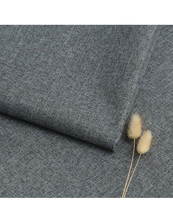 Cotton and linen tablecloth plain color thickened linen sofa fabric color coarse linen fabric old coarse canvas DIY manufacturer