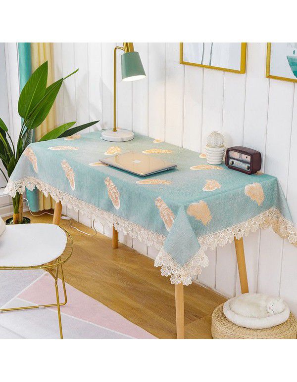 Table cloth, fresh rectangular table cloth, simple modern tea table, table cloth, pad, desk cloth, nail care table cloth