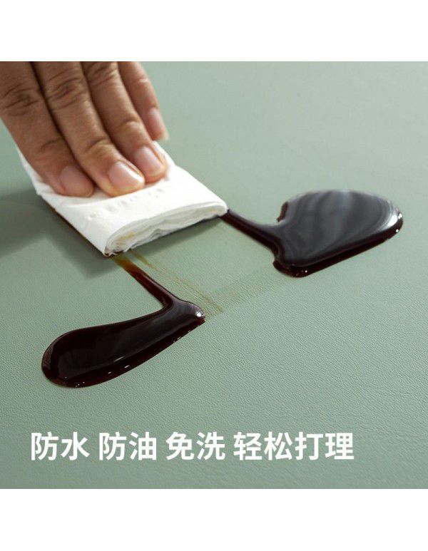 Table cloth waterproof, oil proof, hot proof, wash free table cloth rectangular tea table cloth feels light and luxurious table cloth