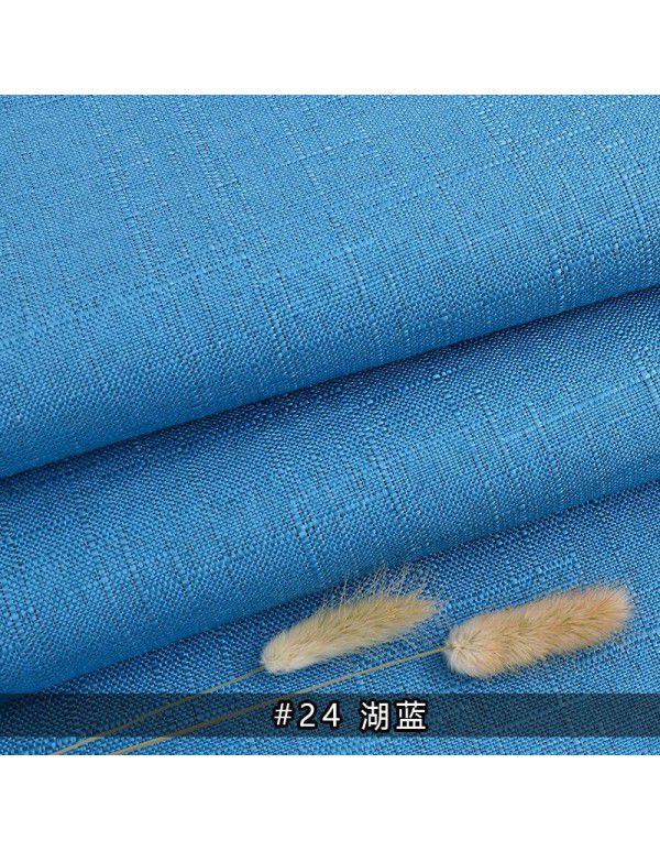 Cotton and linen tablecloth plain color thickened linen sofa fabric color coarse linen fabric old coarse canvas DIY manufacturer