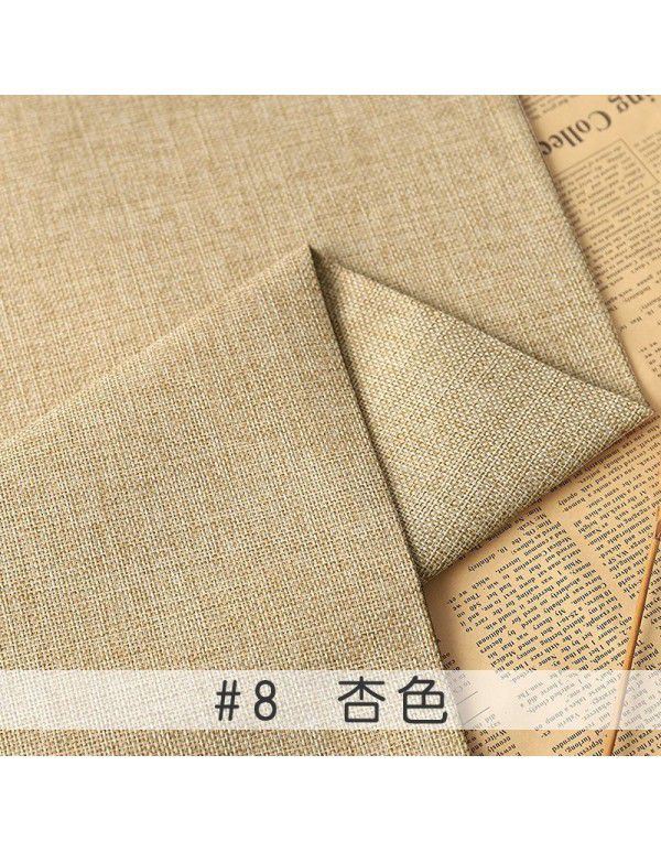 Cotton and linen tablecloth plain color thickened linen sofa fabric color coarse linen fabric old coarse canvas DIY manufacturer