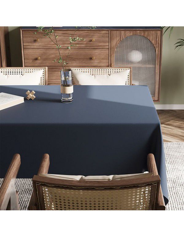 Spot Nordic ins style solid leather tablecloth, light luxury, high-grade, waterproof, oil proof, wash free tablecloth, tea table mat