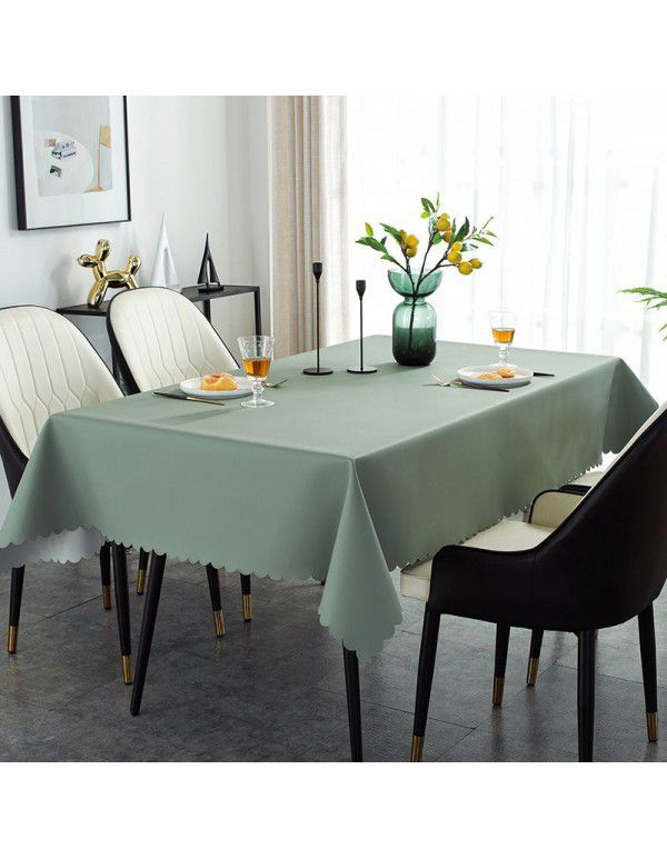 Table cloth waterproof, oil proof, hot proof, wash free table cloth rectangular tea table cloth feels light and luxurious table cloth