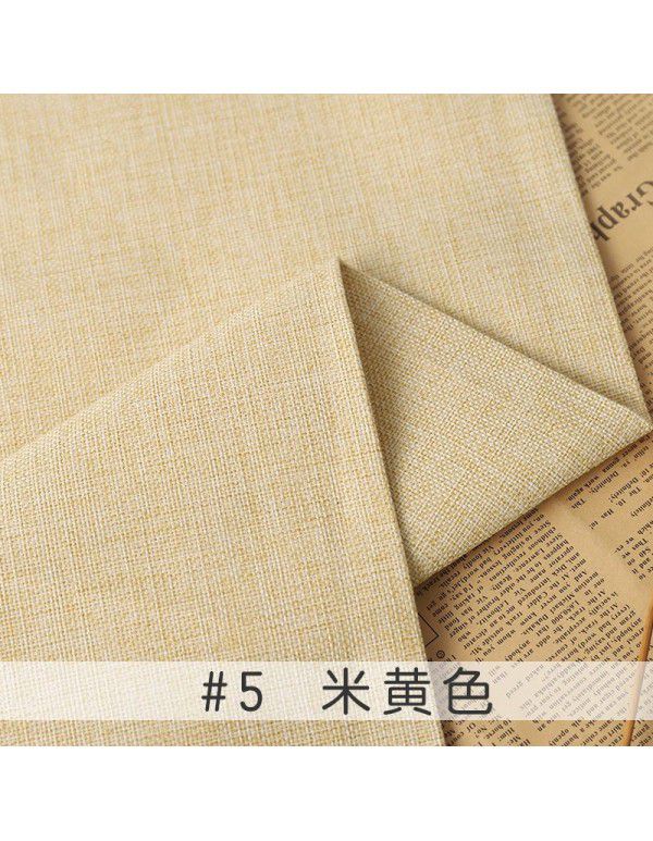Cotton and linen tablecloth plain color thickened linen sofa fabric color coarse linen fabric old coarse canvas DIY manufacturer