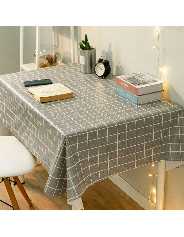 Table cloth, table cloth, waterproof, oil proof, washable ins, net red, rectangular table cloth, tea table cloth, pvc, student desk mat