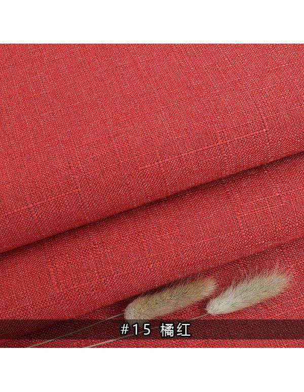 Cotton and linen tablecloth plain color thickened linen sofa fabric color coarse linen fabric old coarse canvas DIY manufacturer