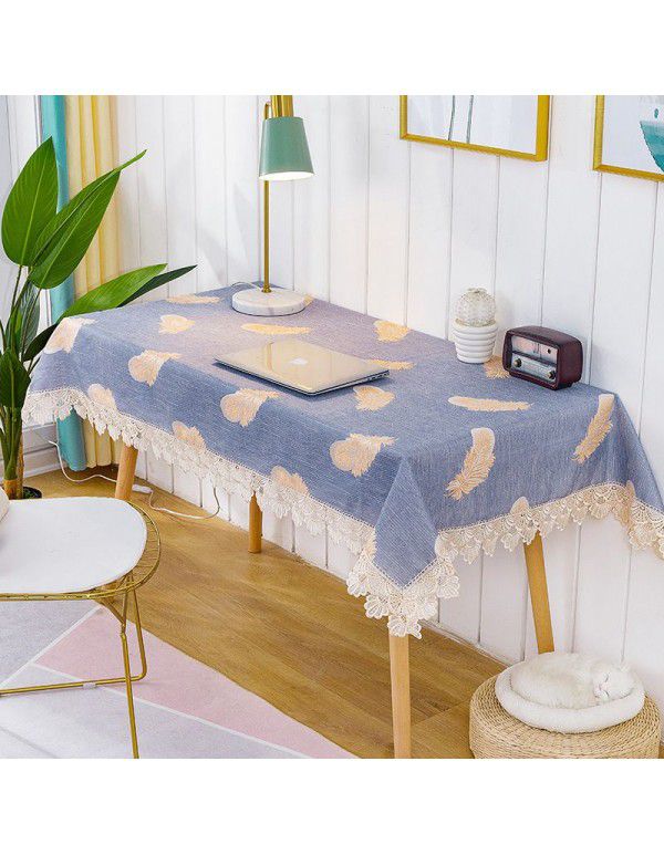 Table cloth, fresh rectangular table cloth, simple modern tea table, table cloth, pad, desk cloth, nail care table cloth