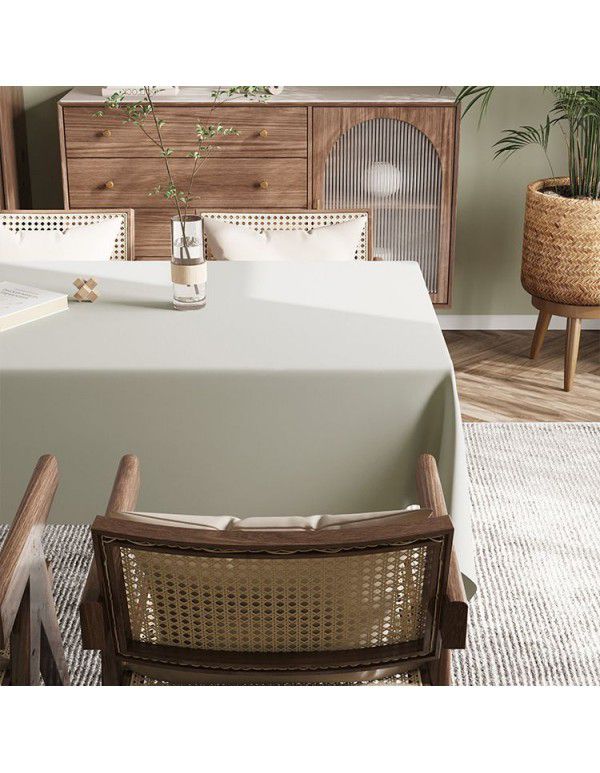 Spot Nordic ins style solid leather tablecloth, light luxury, high-grade, waterproof, oil proof, wash free tablecloth, tea table mat