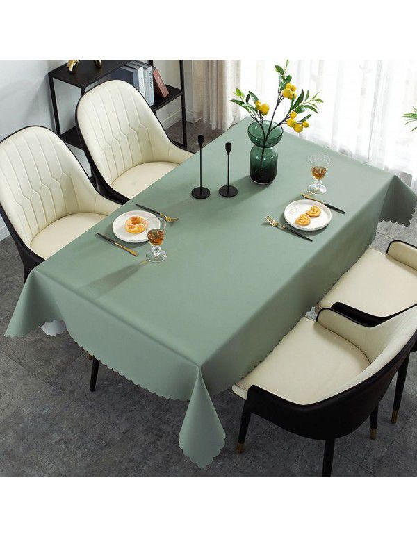 Table cloth waterproof, oil proof, hot proof, wash free table cloth rectangular tea table cloth feels light and luxurious table cloth