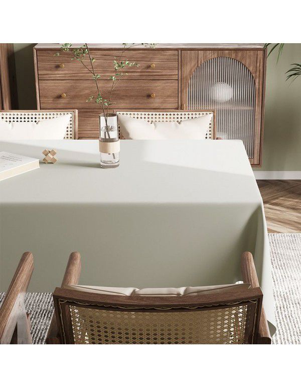 Spot Nordic ins style solid leather tablecloth, light luxury, high-grade, waterproof, oil proof, wash free tablecloth, tea table mat