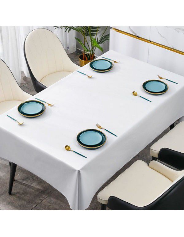 Waterproof tablecloth Wholesale color wash free pvc TV cabinet Dining table cloth Desk students 2022 new quick sale