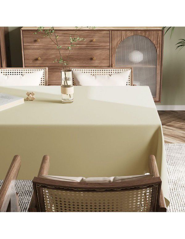 Spot Nordic ins style solid leather tablecloth, light luxury, high-grade, waterproof, oil proof, wash free tablecloth, tea table mat