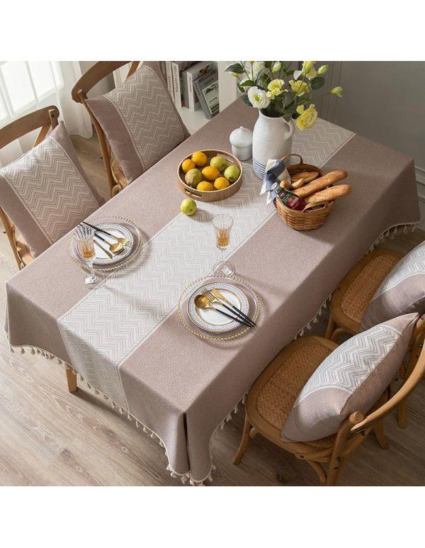 Table cloth, cotton and linen, small, fresh and simple, rectangular tea table, table cloth, parcel post, cross-border e-commerce factory
