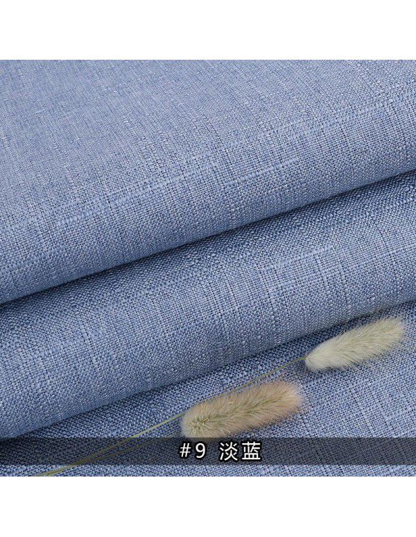 Cotton and linen tablecloth plain color thickened linen sofa fabric color coarse linen fabric old coarse canvas DIY manufacturer