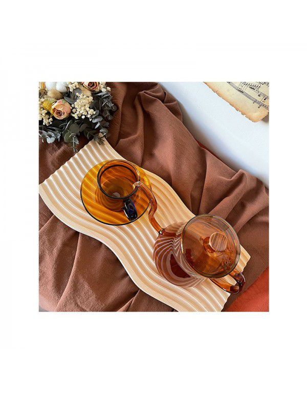 Caramel solid color tablecloth European style retro food dessert background tablecloth living room tea table table cover tablecloth pad