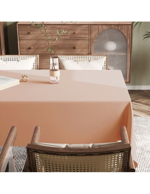 Spot Nordic ins style solid leather tablecloth, light luxury, high-grade, waterproof, oil proof, wash free tablecloth, tea table mat