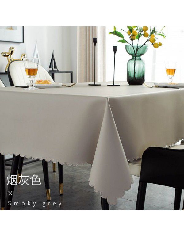 Table cloth waterproof, oil proof, hot proof, wash free table cloth rectangular tea table cloth feels light and luxurious table cloth