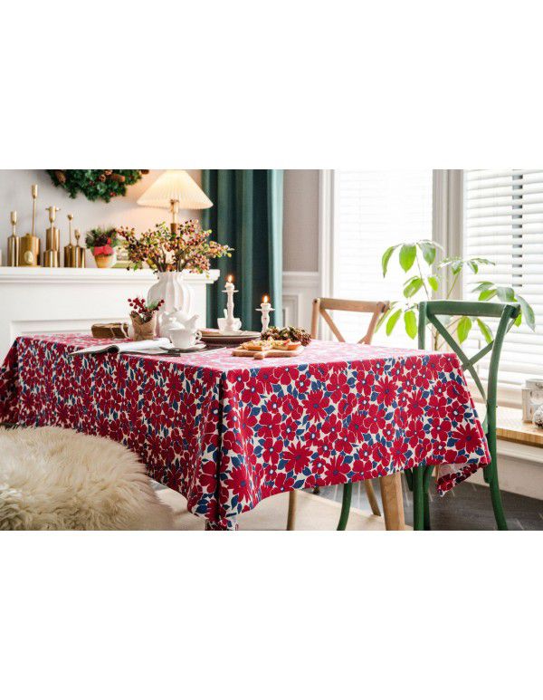 Yi man Qi Yun geometric multi color printing Bohemian living room household tablecloth printing tablecloth square table 