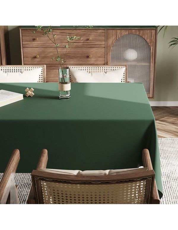 Spot Nordic ins style solid leather tablecloth, light luxury, high-grade, waterproof, oil proof, wash free tablecloth, tea table mat