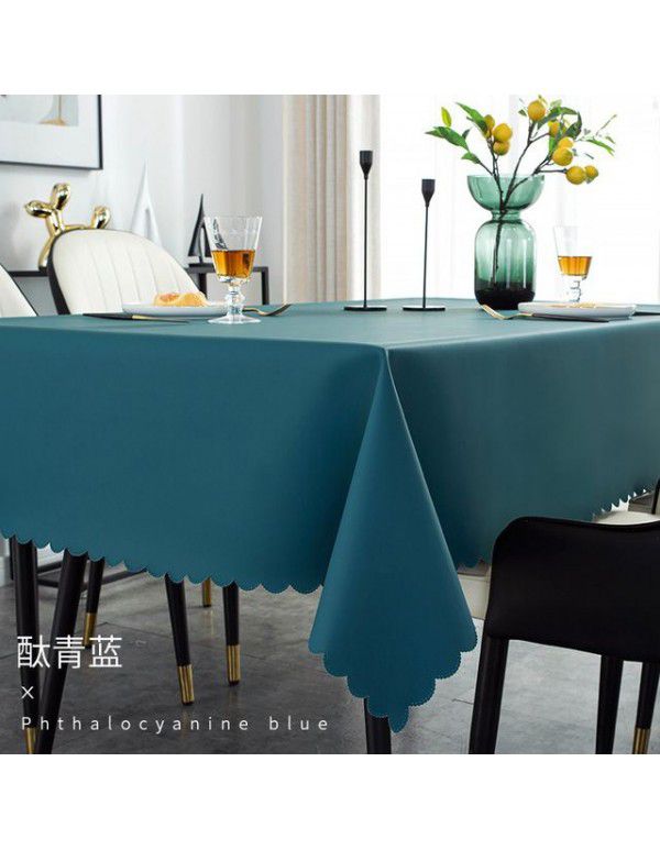 Table cloth waterproof, oil proof, hot proof, wash free table cloth rectangular tea table cloth feels light and luxurious table cloth
