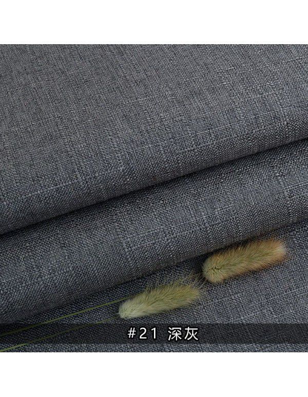 Cotton and linen tablecloth plain color thickened linen sofa fabric color coarse linen fabric old coarse canvas DIY manufacturer