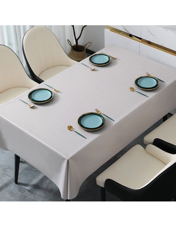Waterproof tablecloth Wholesale color wash free pvc TV cabinet Dining table cloth Desk students 2022 new quick sale