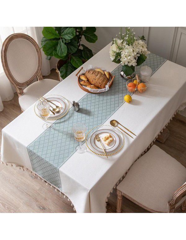 Table cloth, cotton and linen, small, fresh and simple, rectangular tea table, table cloth, parcel post, cross-border e-commerce factory