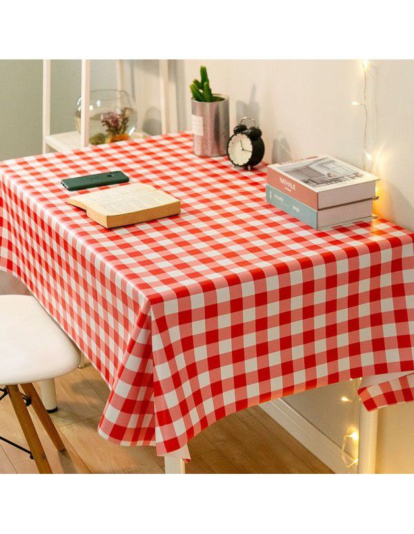 Table cloth, table cloth, waterproof, oil proof, washable ins, net red, rectangular table cloth, tea table cloth, pvc, student desk mat