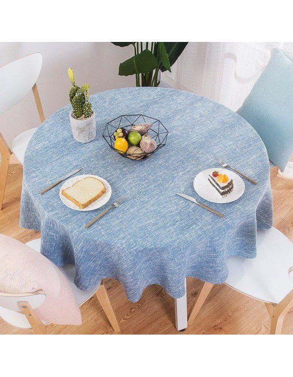 Simple restaurant, small, fresh and creative table, simple Chinese round tablecloth, round cloth, simple and convenient household plain color