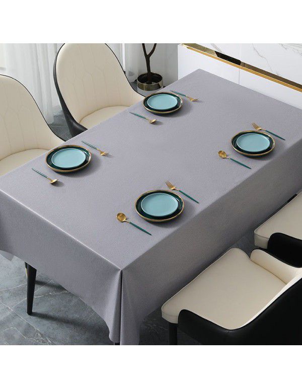 Waterproof tablecloth Wholesale color wash free pvc TV cabinet Dining table cloth Desk students 2022 new quick sale
