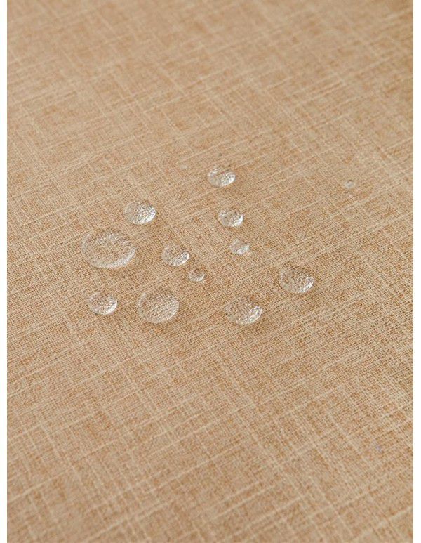 Simple tablecloth linen cotton thickened plain plain tea table cloth linen waterproof conference table rectangular tablecloth table