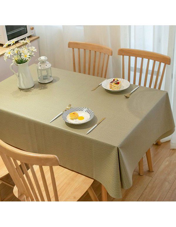Table cloth, table cloth, waterproof, oil proof, washable ins, net red, rectangular table cloth, tea table cloth, pvc, student desk mat
