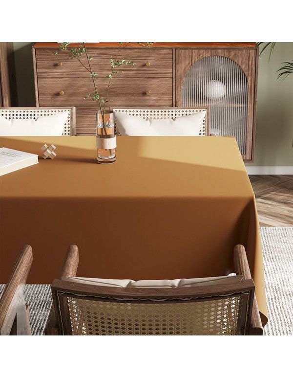 Spot Nordic ins style solid leather tablecloth, light luxury, high-grade, waterproof, oil proof, wash free tablecloth, tea table mat