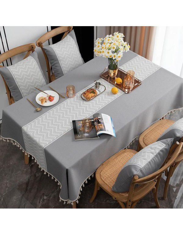 Table cloth, cotton and linen, small, fresh and simple, rectangular tea table, table cloth, parcel post, cross-border e-commerce factory