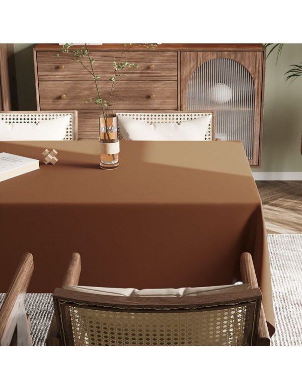 Spot Nordic ins style solid leather tablecloth, light luxury, high-grade, waterproof, oil proof, wash free tablecloth, tea table mat