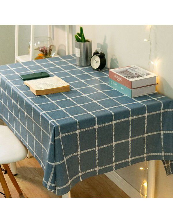Table cloth, table cloth, waterproof, oil proof, washable ins, net red, rectangular table cloth, tea table cloth, pvc, student desk mat