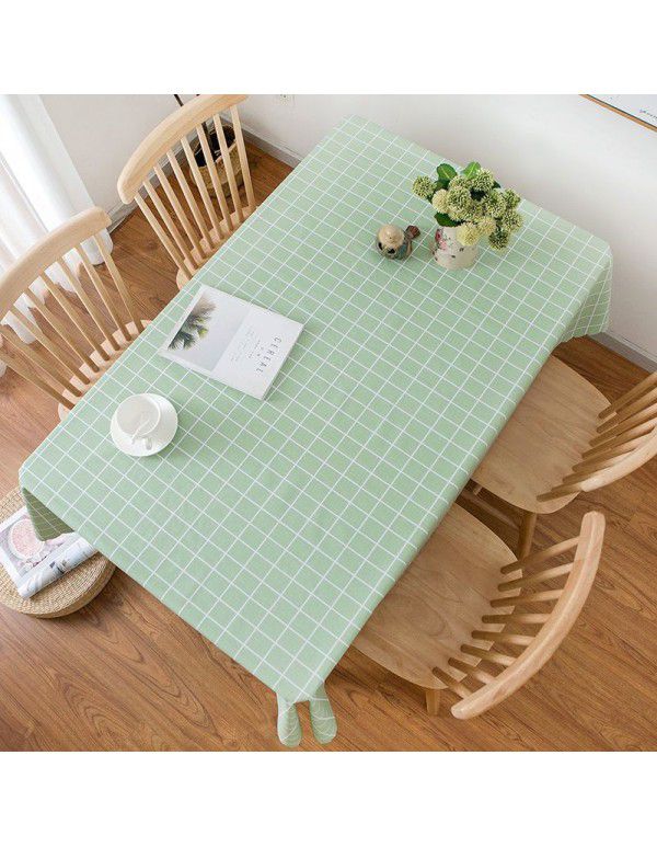 Square table cloth, hot proof, washable pvc plastic table cloth, tea table mat, girl's heart ins, rectangular table cloth