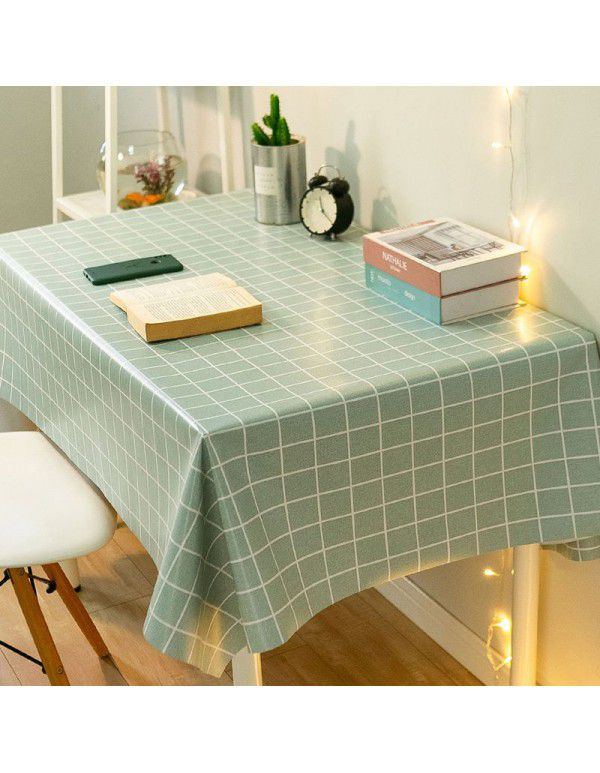 Table cloth, table cloth, waterproof, oil proof, washable ins, net red, rectangular table cloth, tea table cloth, pvc, student desk mat