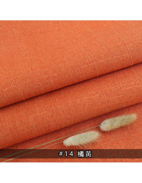 Cotton and linen tablecloth plain color thickened linen sofa fabric color coarse linen fabric old coarse canvas DIY manufacturer