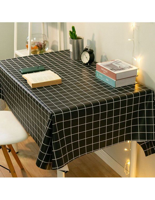 Table cloth, table cloth, waterproof, oil proof, washable ins, net red, rectangular table cloth, tea table cloth, pvc, student desk mat