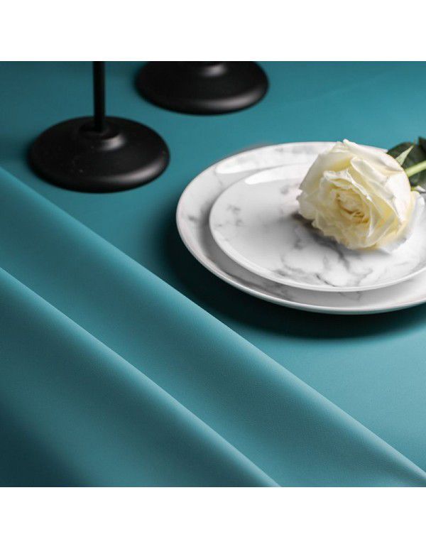 Spot Nordic ins style solid leather tablecloth, light luxury, high-grade, waterproof, oil proof, wash free tablecloth, tea table mat