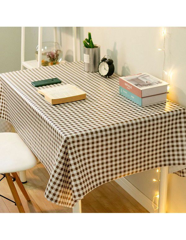 Table cloth, table cloth, waterproof, oil proof, washable ins, net red, rectangular table cloth, tea table cloth, pvc, student desk mat