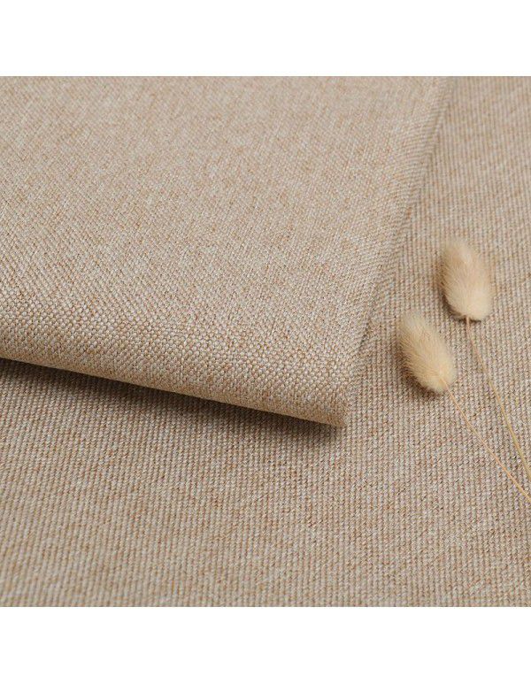Cotton and linen tablecloth plain color thickened linen sofa fabric color coarse linen fabric old coarse canvas DIY manufacturer