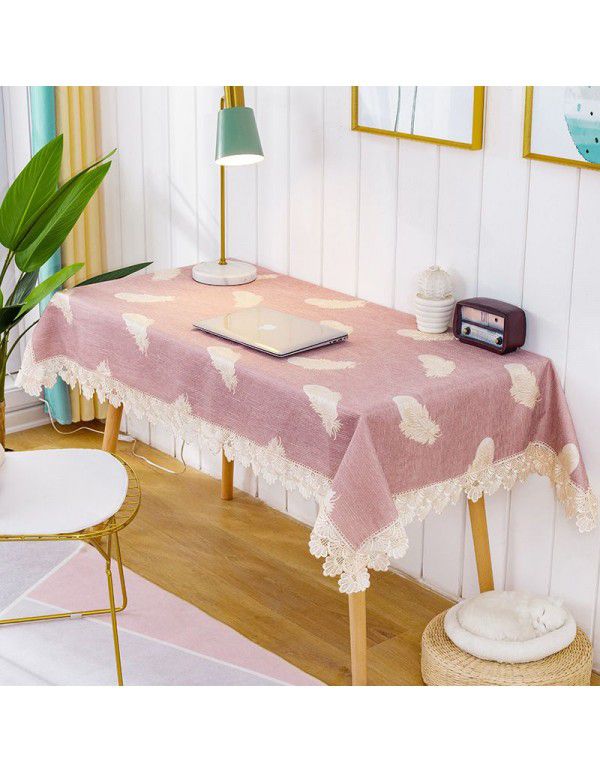 Table cloth, fresh rectangular table cloth, simple modern tea table, table cloth, pad, desk cloth, nail care table cloth