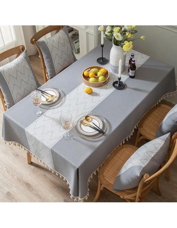 Table cloth, cotton and linen, small, fresh and simple, rectangular tea table, table cloth, parcel post, cross-border e-commerce factory